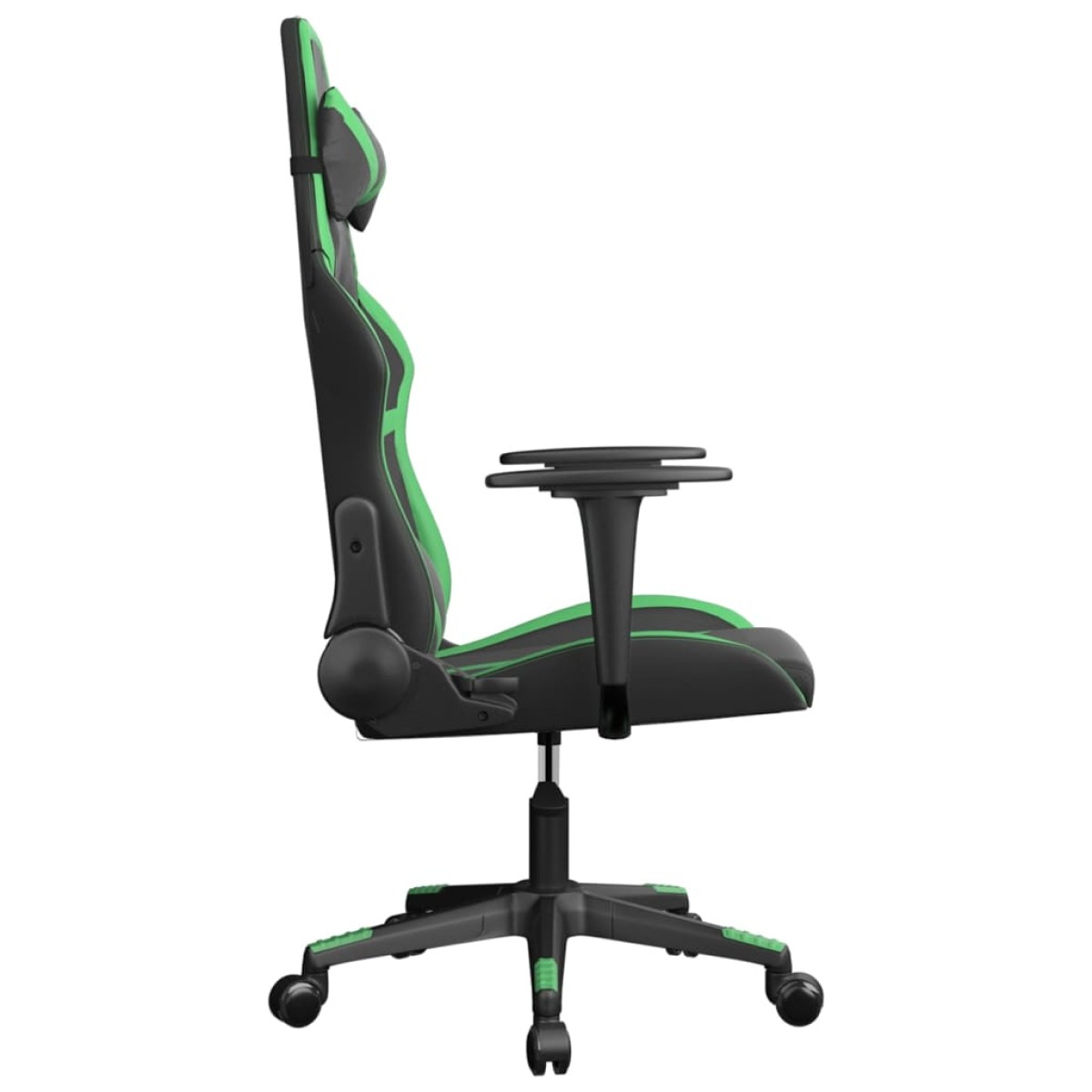 vidaXL Καρέκλα Gaming Μαύρο/πράσινο από Συνθετικό Δέρμα