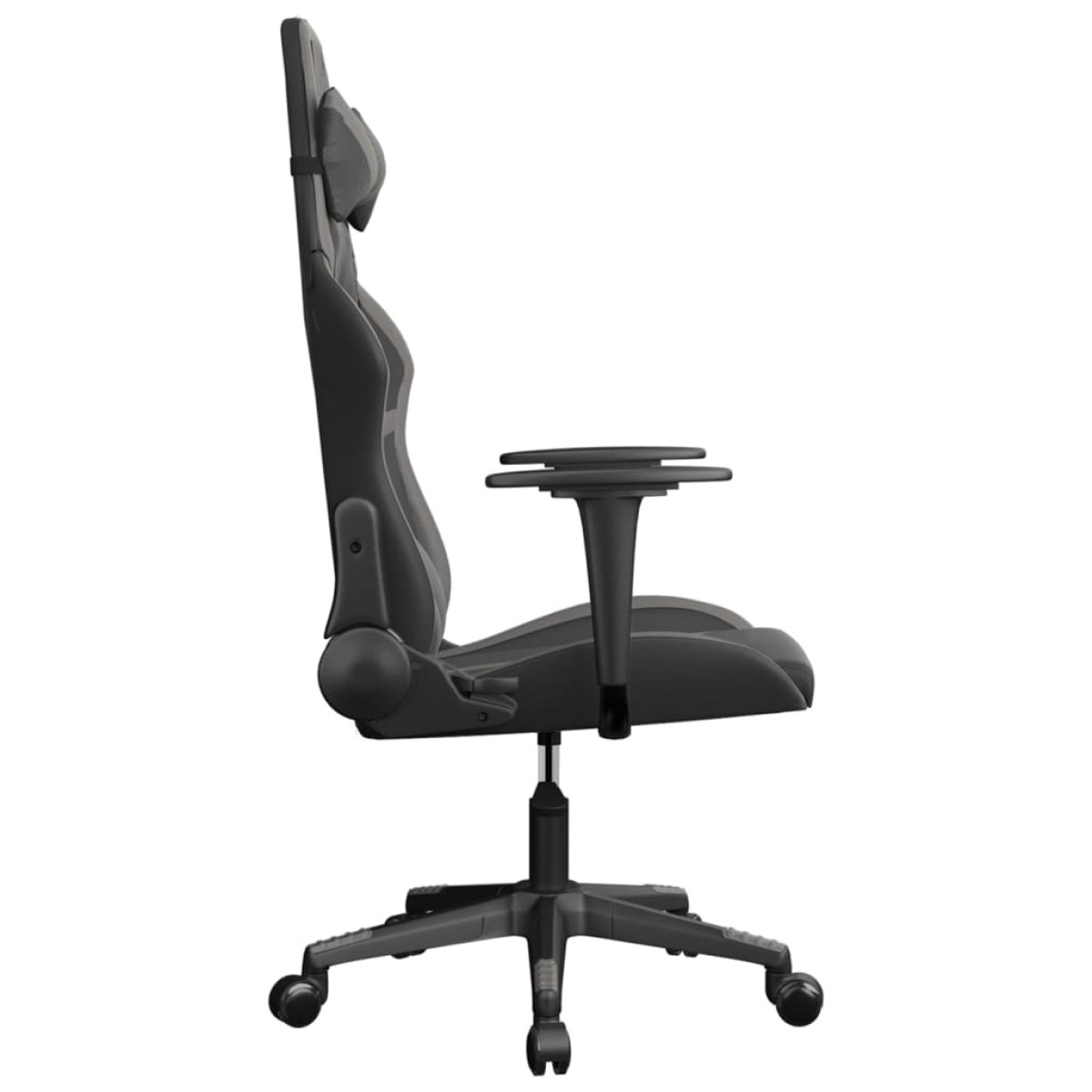 vidaXL Καρέκλα Gaming Μαύρο/Γκρι από Συνθετικό Δέρμα