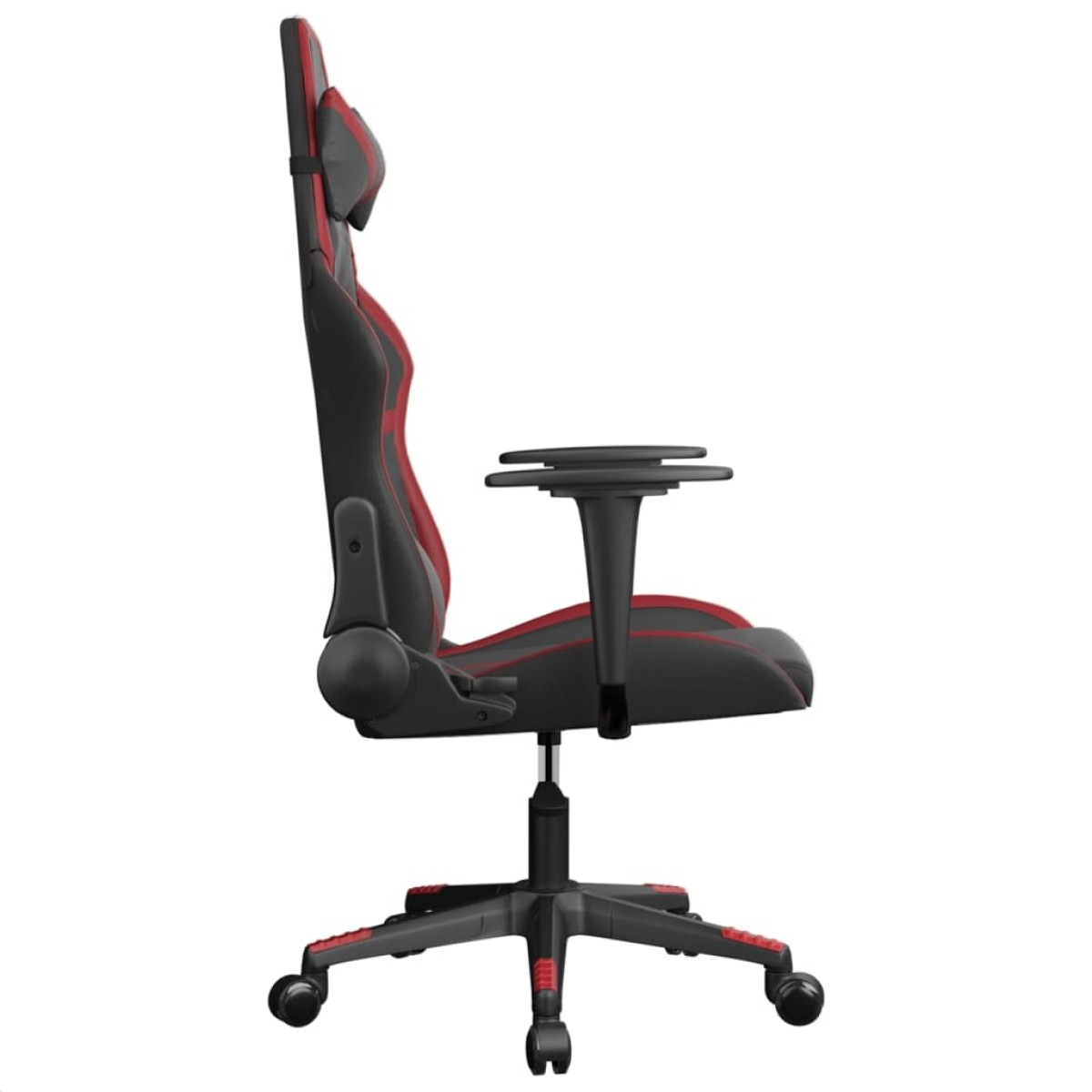 vidaXL Καρέκλα Gaming Μαύρο/Μπορντό από Συνθετικό Δέρμα