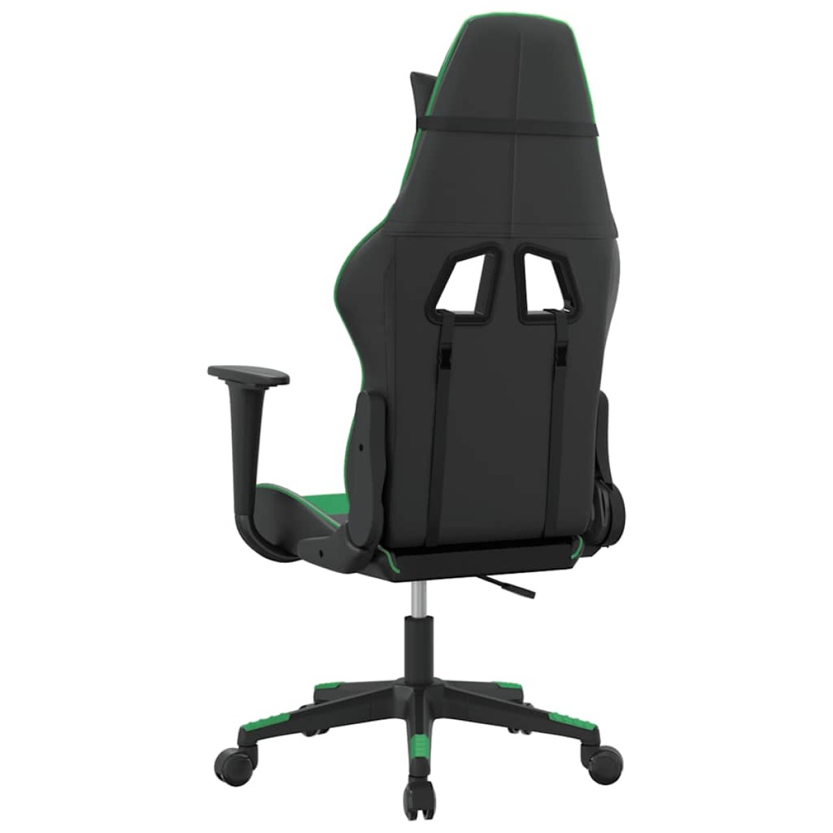 vidaXL Καρέκλα Gaming Μαύρο/πράσινο από Συνθετικό Δέρμα