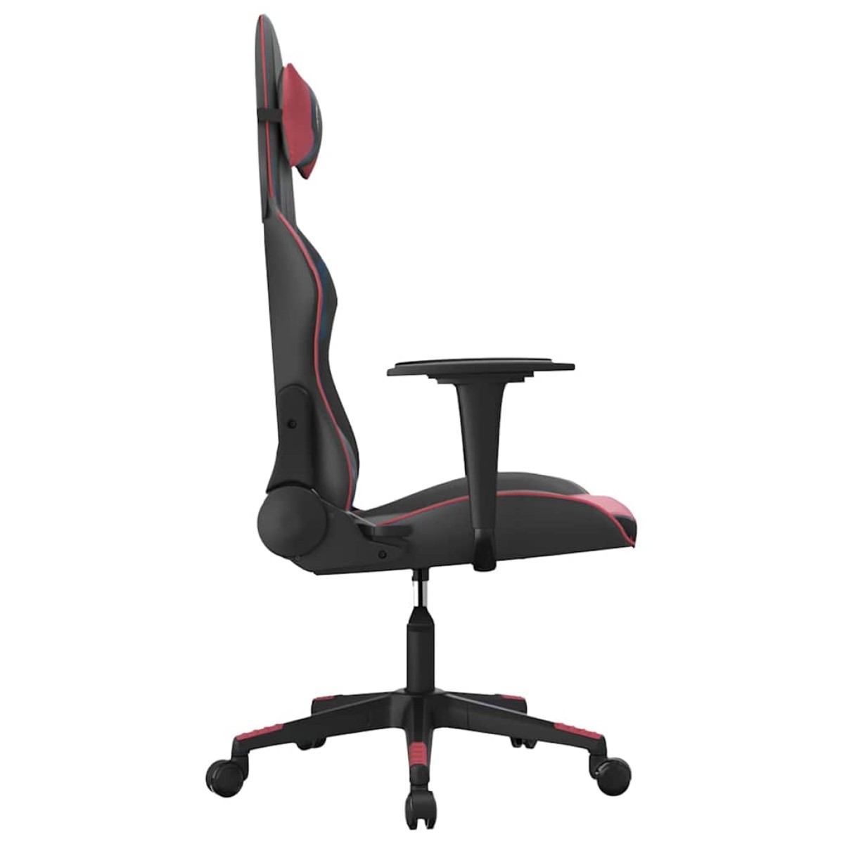 vidaXL Καρέκλα Gaming Μαύρο/Μπορντό από Συνθετικό Δέρμα
