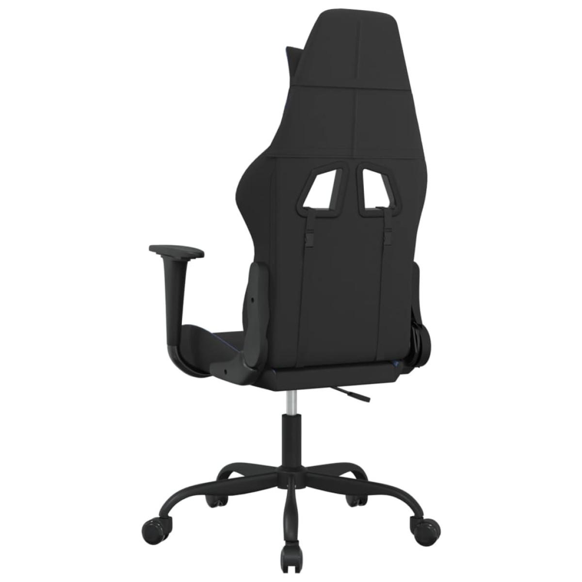 vidaXL Καρέκλα Gaming Μαύρη και Μπλε Υφασμάτινη