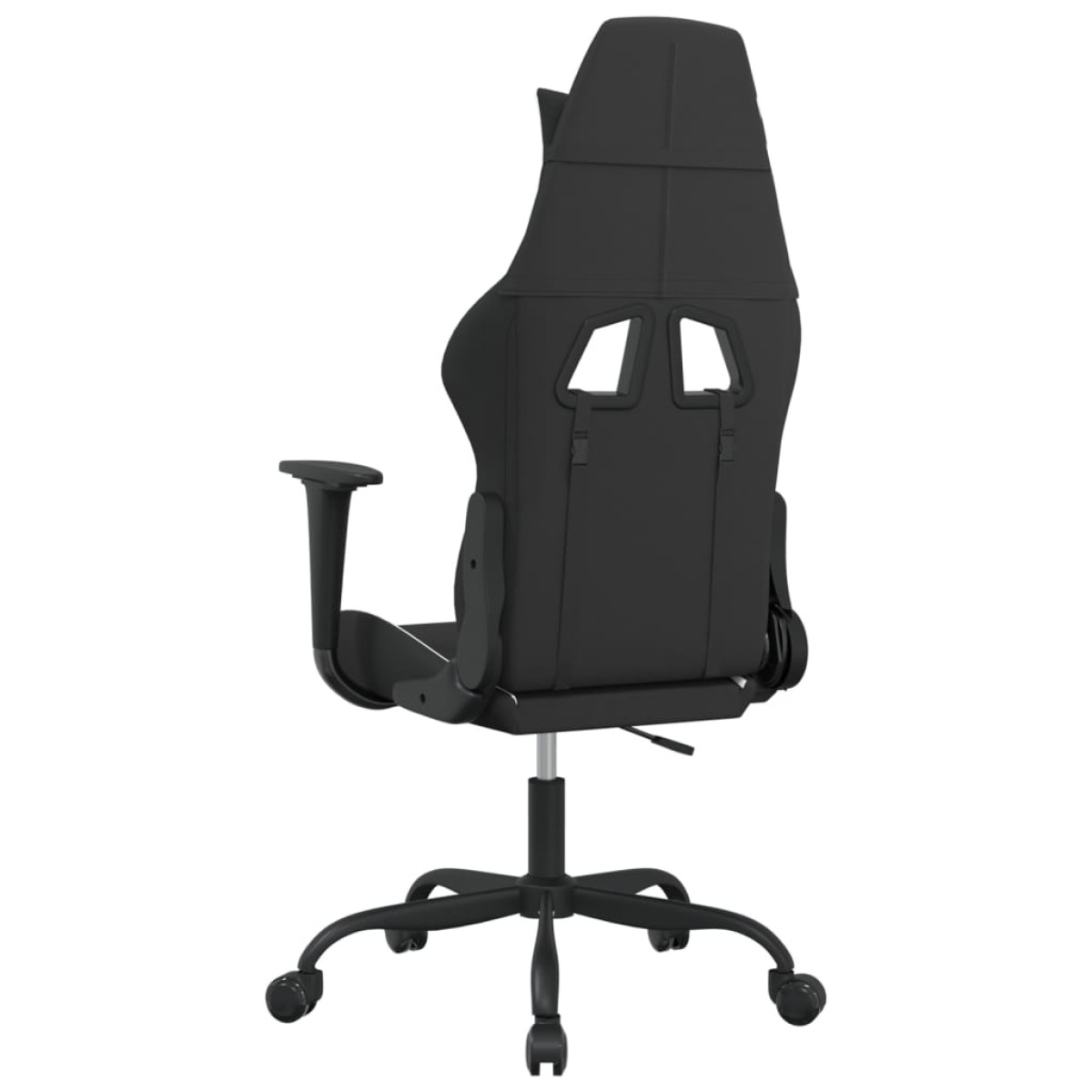 vidaXL Καρέκλα Gaming Μαύρη και Λευκό Υφασμάτινη