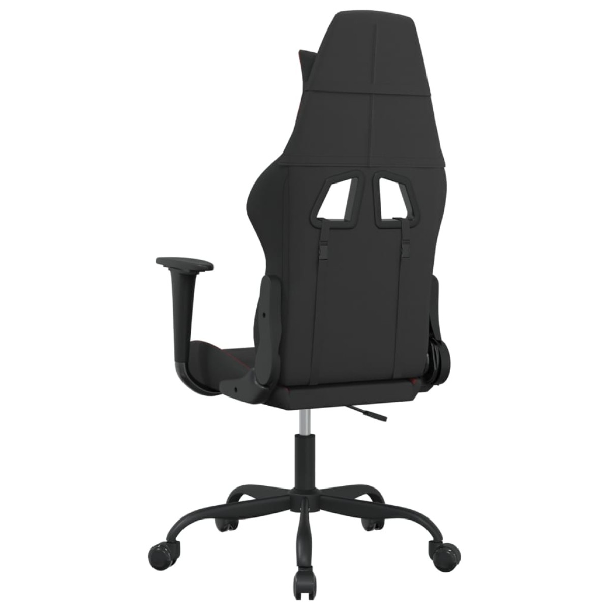 vidaXL Καρέκλα Gaming Μαύρο και κόκκινο Υφασμάτινη