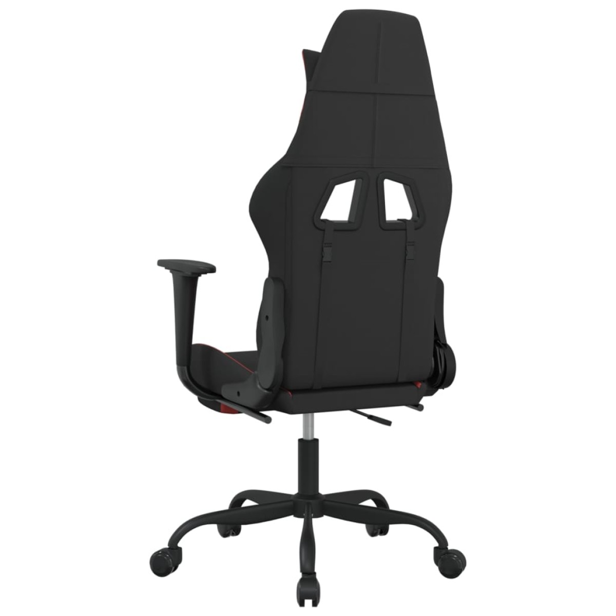 vidaXL Καρέκλα Gaming Μαύρη/κόκκινο Ύφασμα με Υποπόδιο