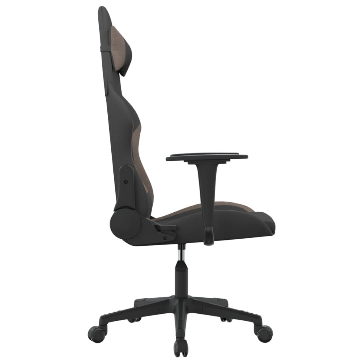 vidaXL Καρέκλα Gaming Μαύρη και Taupe Υφασμάτινη