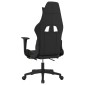 vidaXL Καρέκλα Gaming Μαύρη/Κίτρινο Ύφασμα με Υποπόδιο