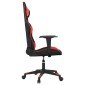 vidaXL Καρέκλα Gaming Μασάζ Μαύρο/Κόκκινο από Συνθετικό Δέρμα