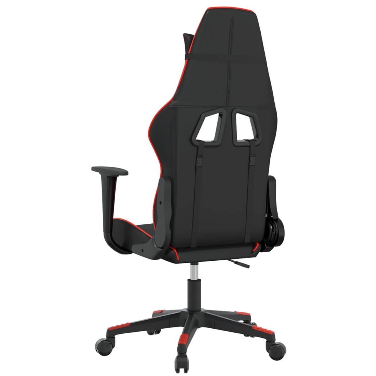 vidaXL Καρέκλα Gaming Μασάζ Μαύρο/Κόκκινο από Συνθετικό Δέρμα