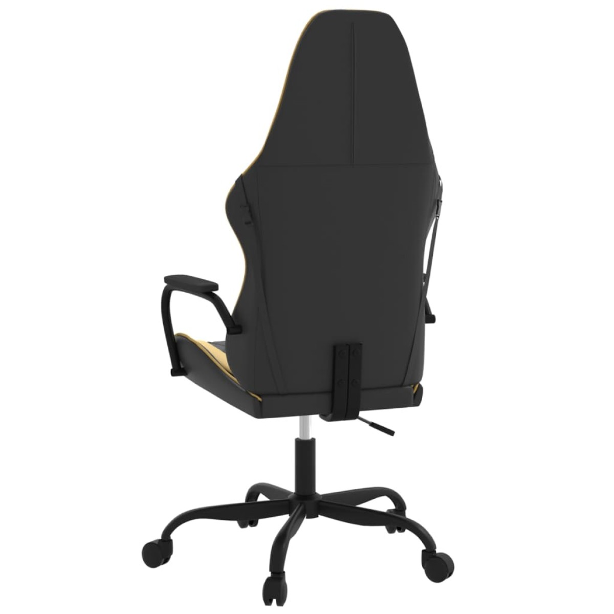 vidaXL Καρέκλα Gaming Μαύρο/Χρυσό από Συνθετικό Δέρμα