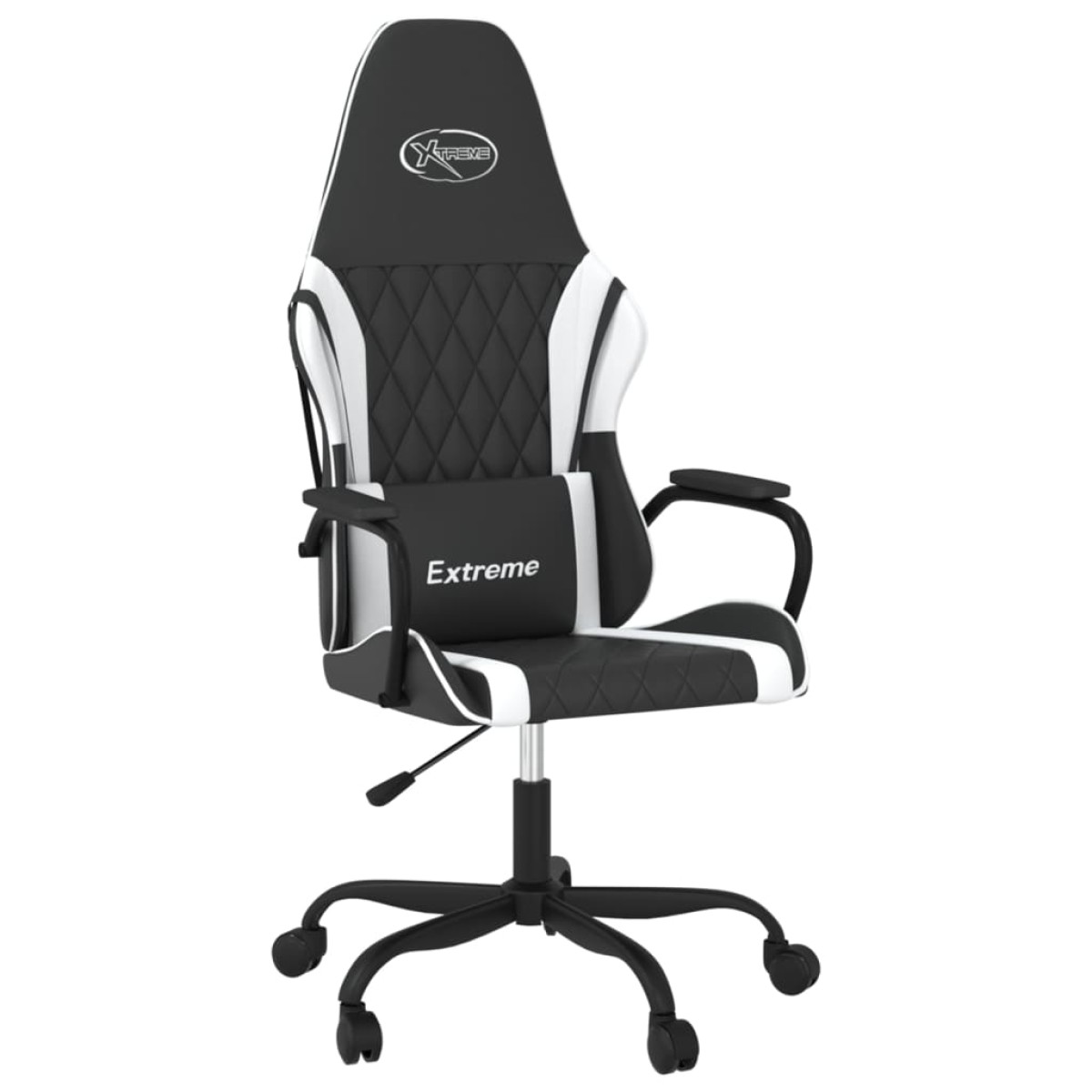 vidaXL Καρέκλα Gaming Μαύρο/Λευκό από Συνθετικό Δέρμα