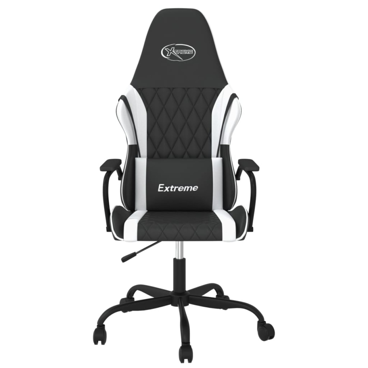 vidaXL Καρέκλα Gaming Μαύρο/Λευκό από Συνθετικό Δέρμα