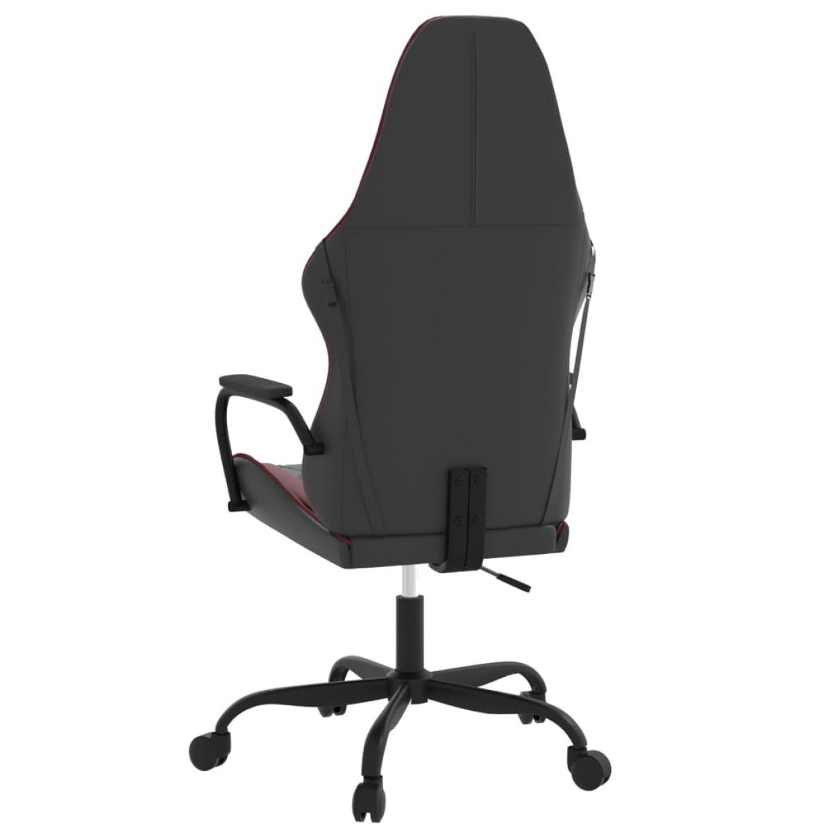 vidaXL Καρέκλα Gaming Μαύρο/Μπορντό από Συνθετικό Δέρμα