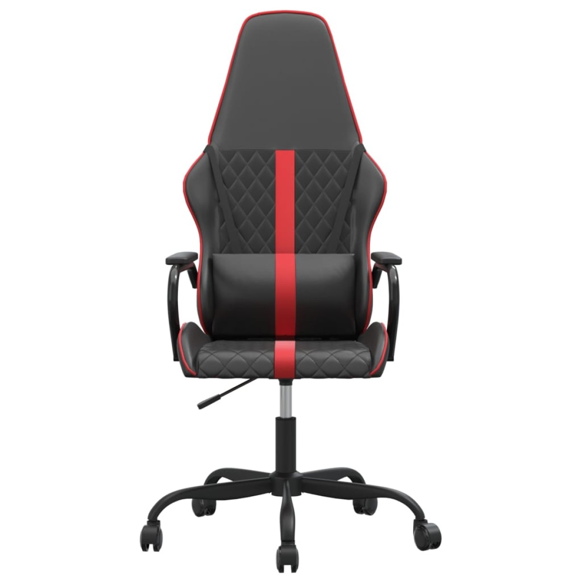 vidaXL Καρέκλα Gaming Μασάζ Μαύρο/Κόκκινο από Συνθετικό Δέρμα