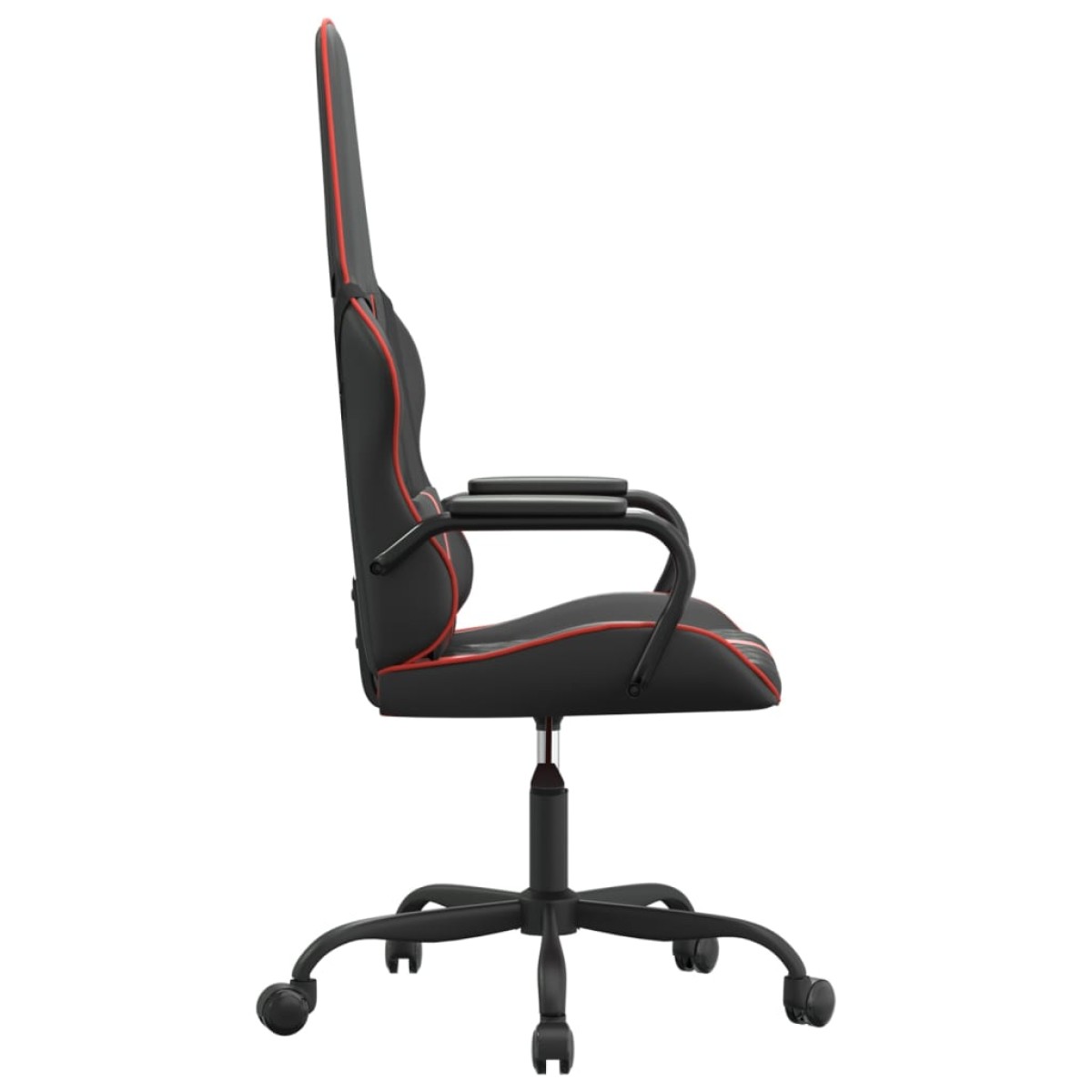 vidaXL Καρέκλα Gaming Μασάζ Μαύρο/Κόκκινο από Συνθετικό Δέρμα