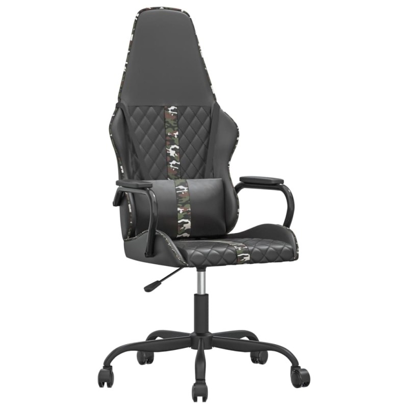 vidaXL Καρέκλα Gaming Μαύρο/Παραλλαγή από Συνθετικό Δέρμα
