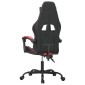 vidaXL Καρέκλα Gaming Μασάζ Μαύρο/Κόκκινο από Συνθετικό Δέρμα