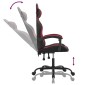 vidaXL Καρέκλα Gaming Μαύρο/Μπορντό από Συνθετικό Δέρμα