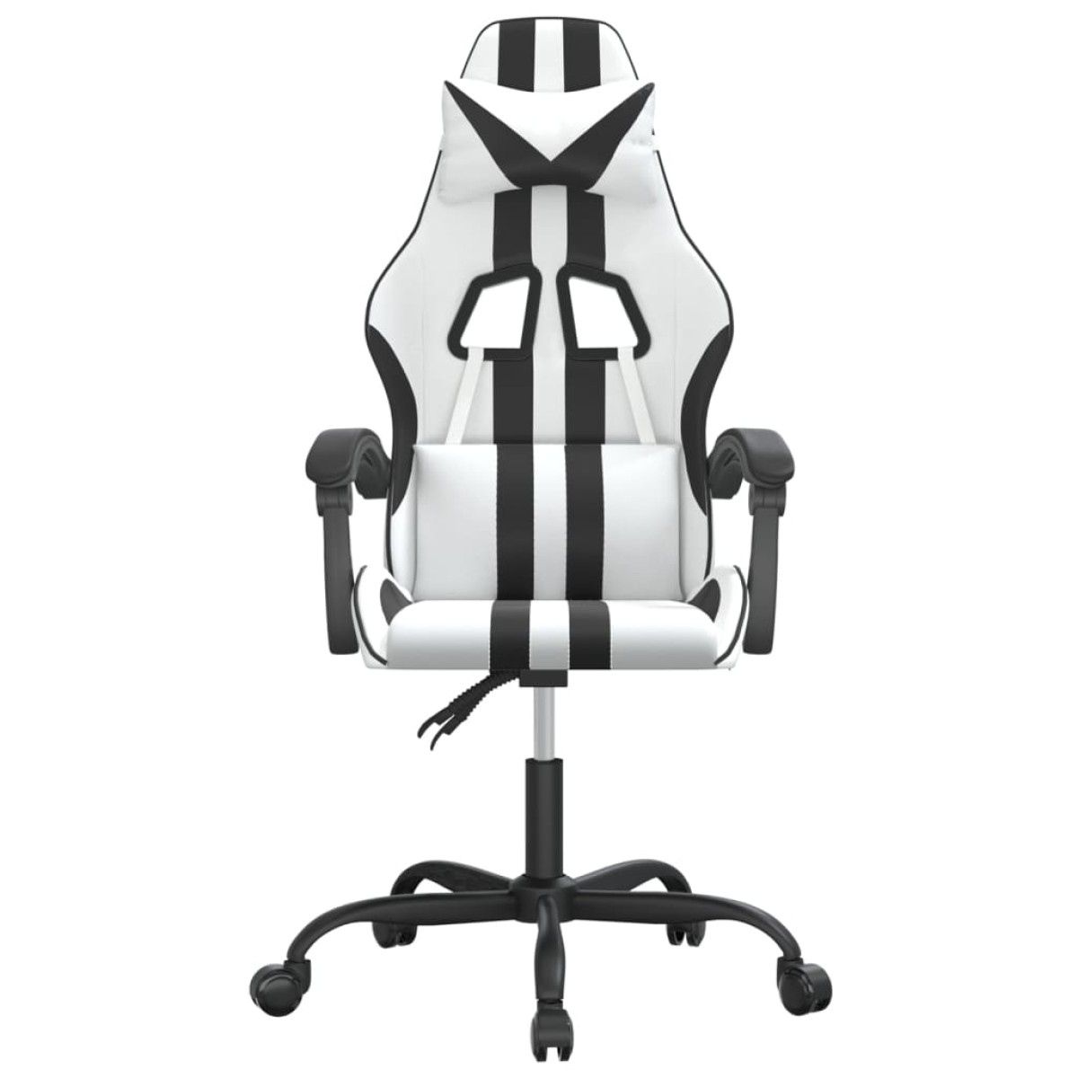 vidaXL Καρέκλα Gaming Λευκό/Μαύρο από Συνθετικό Δέρμα