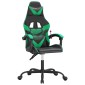 vidaXL Καρέκλα Gaming Μαύρο/πράσινο από Συνθετικό Δέρμα