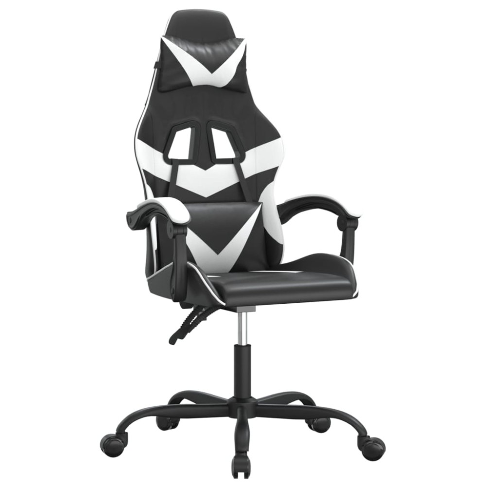 vidaXL Καρέκλα Gaming Μαύρο/Λευκό από Συνθετικό Δέρμα