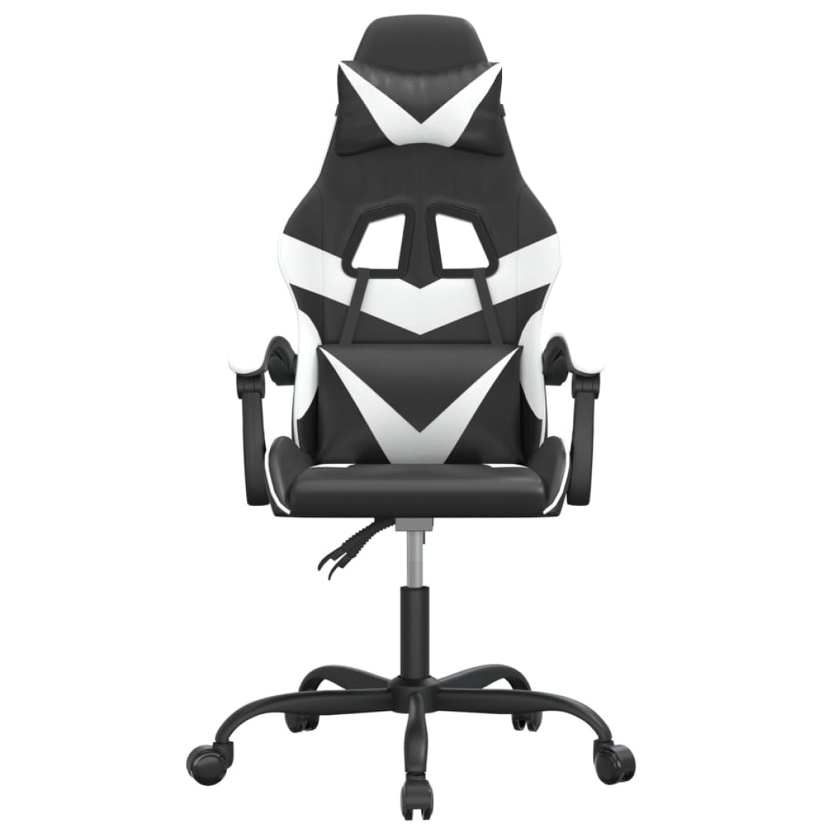 vidaXL Καρέκλα Gaming Μαύρο/Λευκό από Συνθετικό Δέρμα