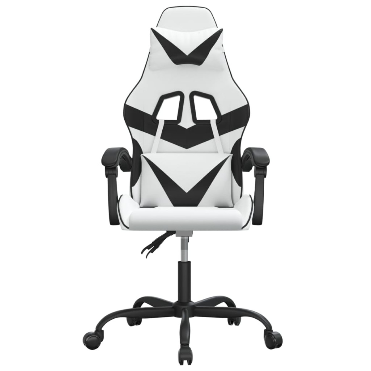 vidaXL Καρέκλα Gaming Λευκό/Μαύρο από Συνθετικό Δέρμα