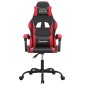 vidaXL Καρέκλα Gaming Μασάζ Μαύρο/Κόκκινο από Συνθετικό Δέρμα