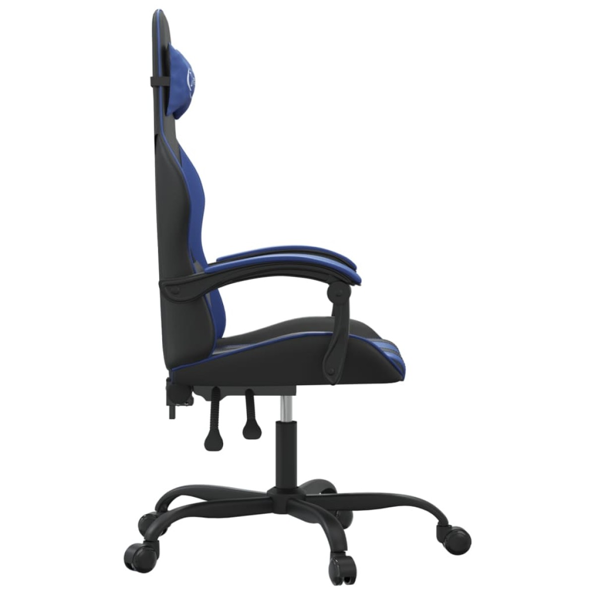 vidaXL Καρέκλα Gaming Μαύρο/Μπλε από Συνθετικό Δέρμα