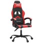vidaXL Καρέκλα Gaming Μασάζ Μαύρο/Κόκκινο από Συνθετικό Δέρμα