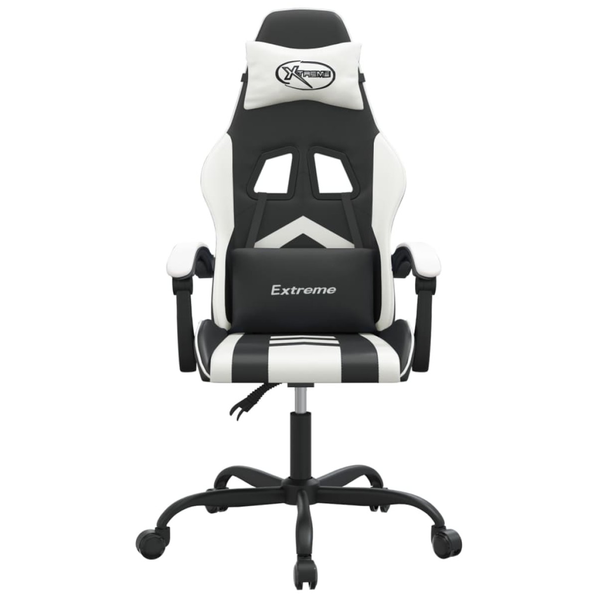 vidaXL Καρέκλα Gaming Μαύρο/Λευκό από Συνθετικό Δέρμα