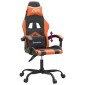 vidaXL Καρέκλα Gaming Μαύρο/Πορτοκαλί Συνθετικό Δέρμα