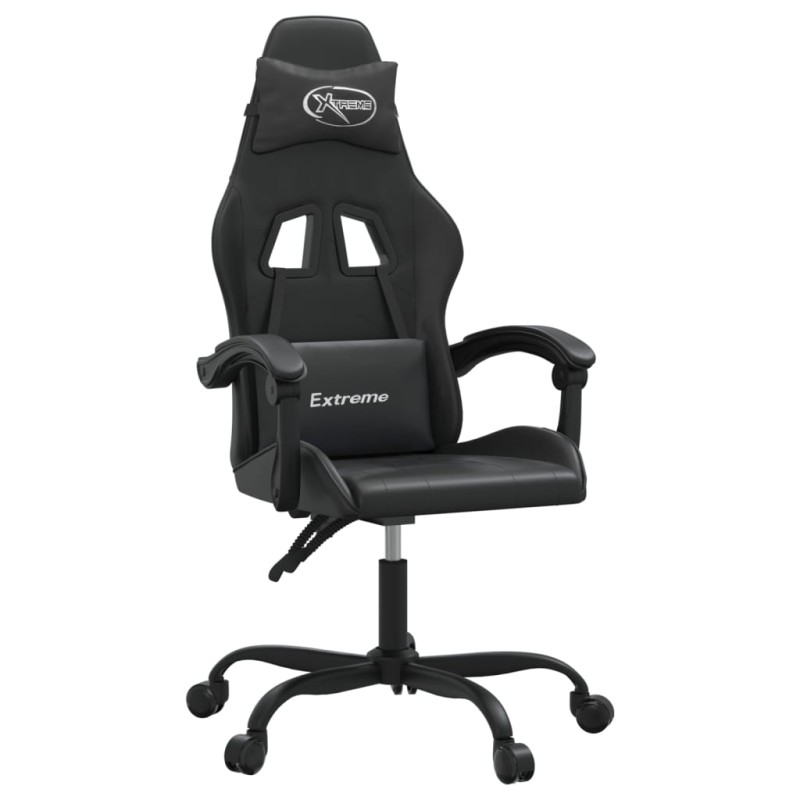 vidaXL Καρέκλα Gaming Μαύρη από Συνθετικό Δέρμα