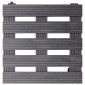 vidaXL Βάσεις για Γλάστρες με Ρόδες 4 τεμ. Γκρι 30x30x7,5 εκ. από WPC