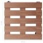 vidaXL Βάσεις για Γλάστρες με Ρόδες 4 τεμ. Καφέ 30x30x7,5 εκ. από WPC