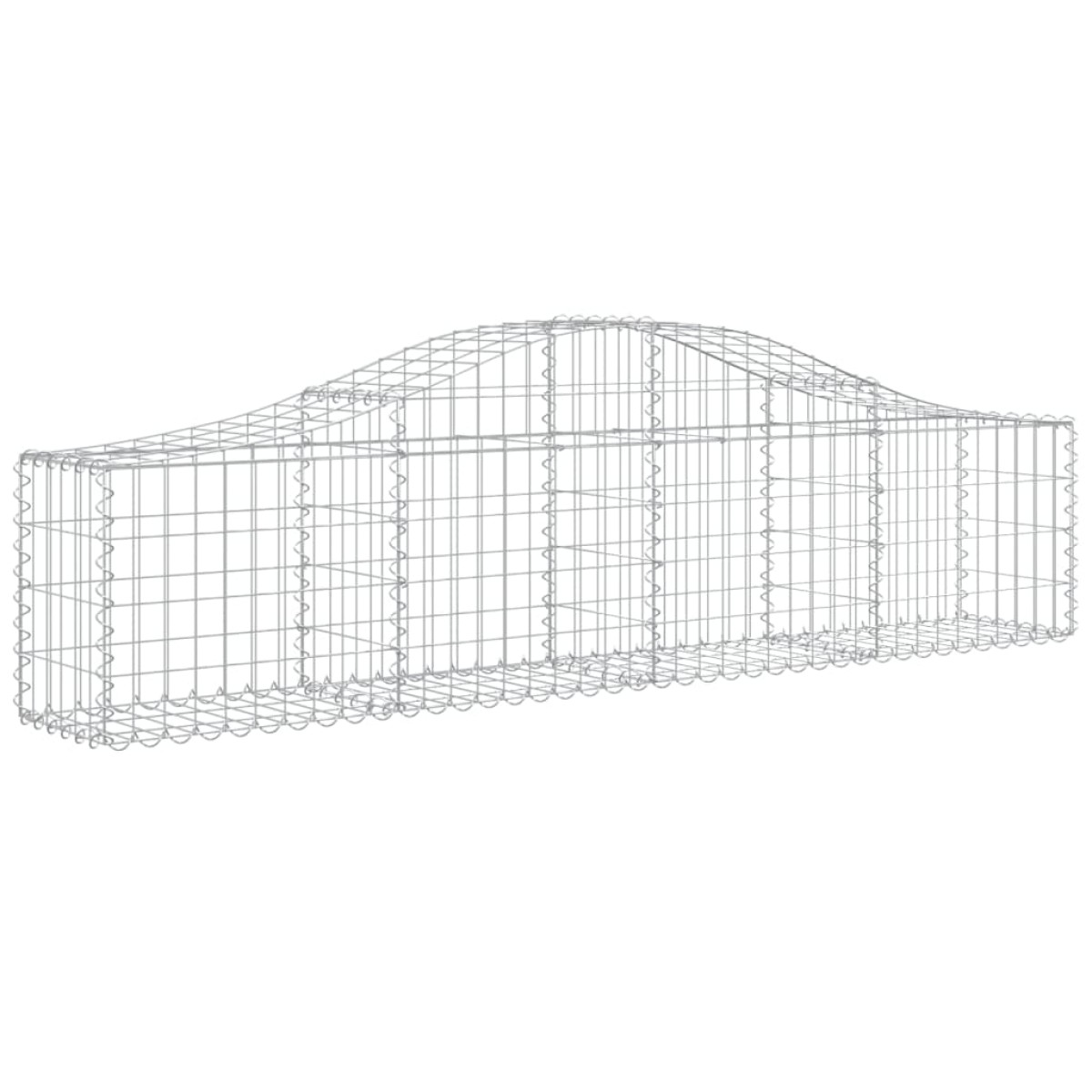 vidaXL Συρματοκιβώτια Τοξωτά 5 τεμ. 200x30x40/60 εκ. Γαλβαν. Ατσάλι