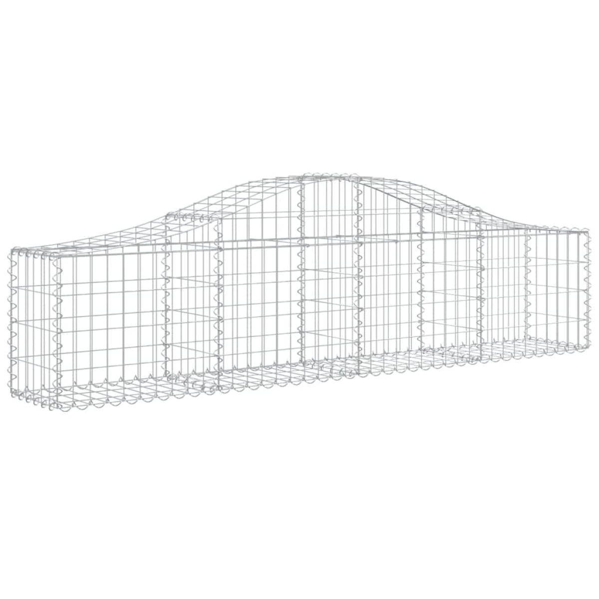 vidaXL Συρματοκιβώτια Τοξωτά 7 τεμ. 200x30x40/60 εκ. Γαλβαν. Ατσάλι