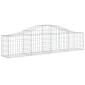 vidaXL Συρματοκιβώτια Τοξωτά 12 τεμ. 200x30x40/60 εκ. Γαλβαν. Ατσάλι