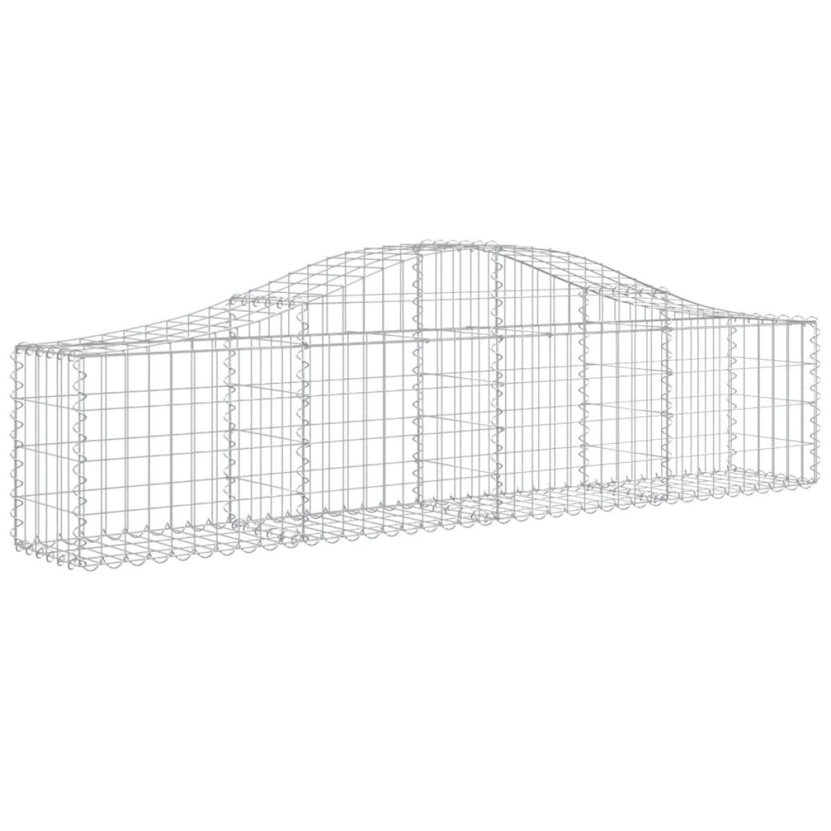 vidaXL Συρματοκιβώτια Τοξωτά 14 τεμ. 200x30x40/60 εκ. Γαλβαν. Ατσάλι