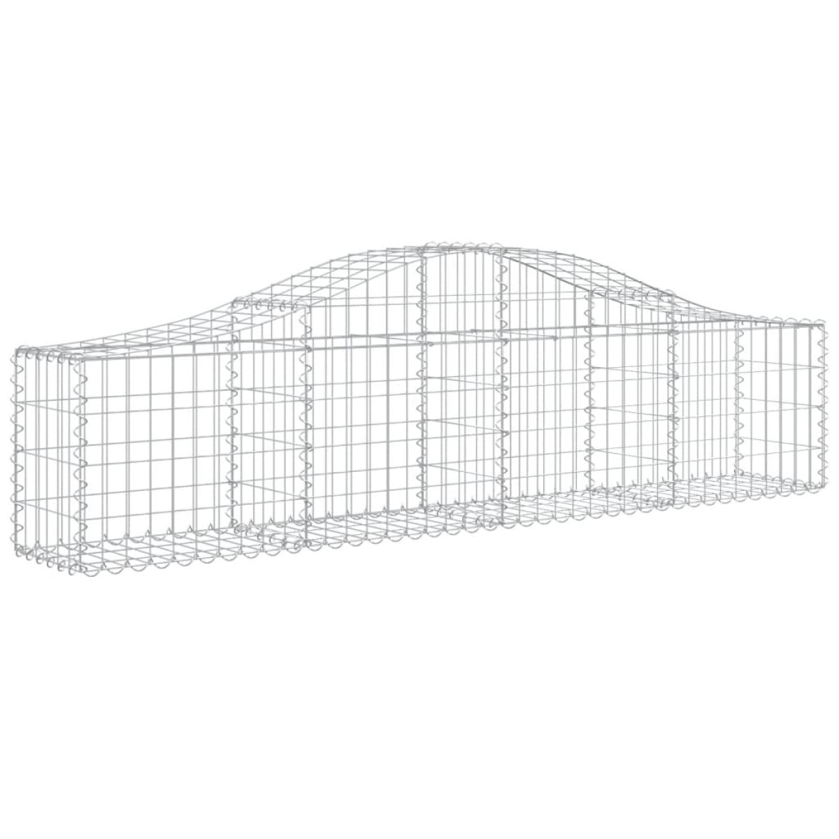 vidaXL Συρματοκιβώτια Τοξωτά 18 τεμ. 200x30x40/60 εκ. Γαλβαν. Ατσάλι