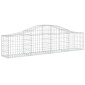 vidaXL Συρματοκιβώτια Τοξωτά 18 τεμ. 200x30x40/60 εκ. Γαλβαν. Ατσάλι