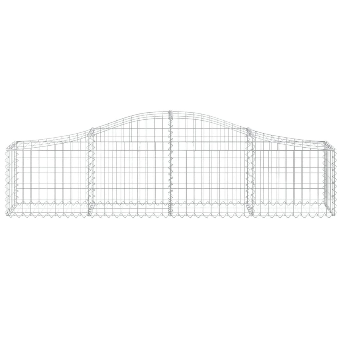 vidaXL Συρματοκιβώτια Τοξωτά 18 τεμ. 200x30x40/60 εκ. Γαλβαν. Ατσάλι