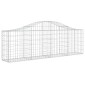 vidaXL Συρματοκιβώτια Τοξωτά 2 τεμ. 200x30x60/80 εκ. Γαλβαν. Ατσάλι