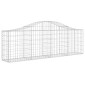 vidaXL Συρματοκιβώτια Τοξωτά 3 τεμ. 200x30x60/80 εκ. Γαλβαν. Ατσάλι