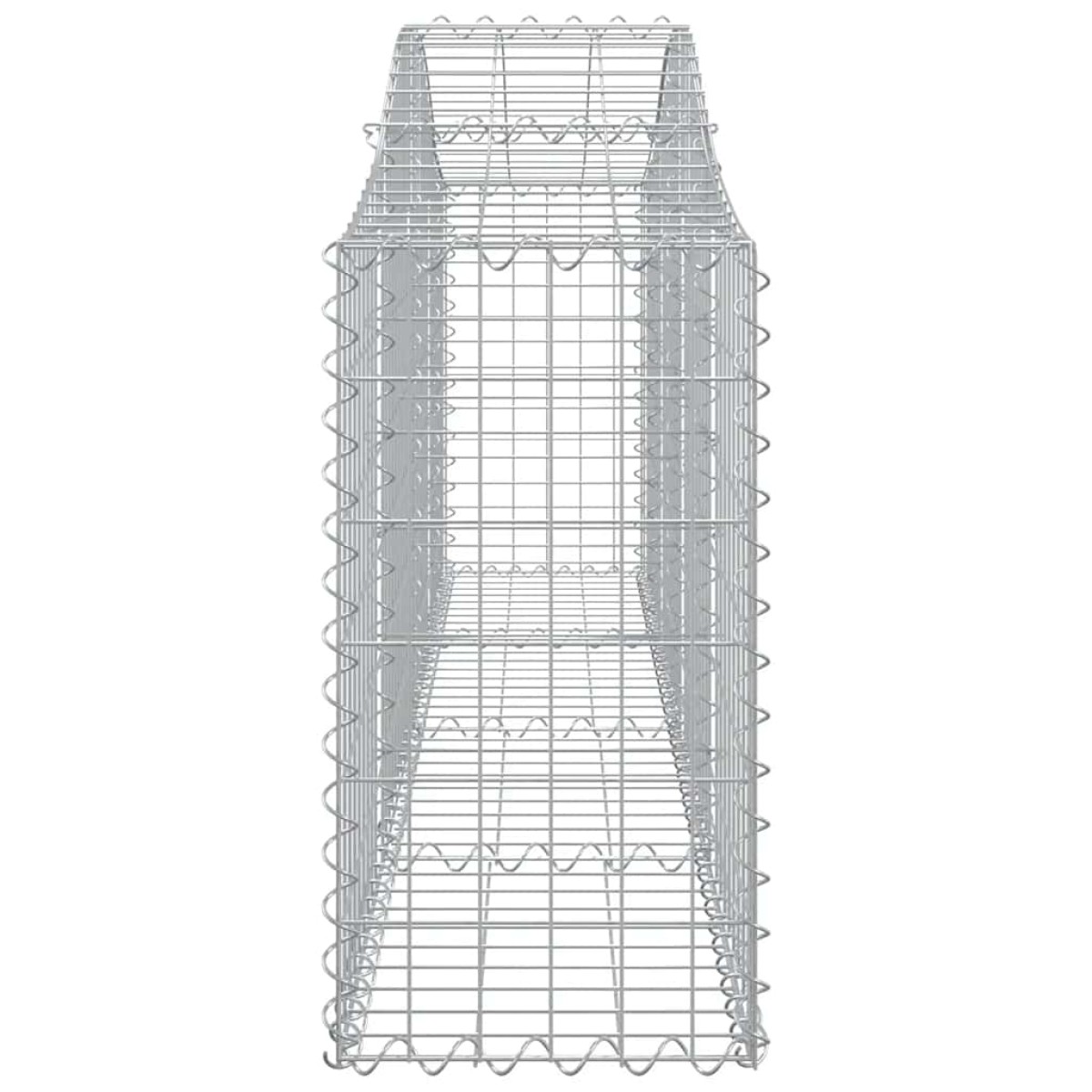 vidaXL Συρματοκιβώτια Τοξωτά 3 τεμ. 200x30x60/80 εκ. Γαλβαν. Ατσάλι