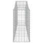 vidaXL Συρματοκιβώτια Τοξωτά 8 τεμ. 200x30x60/80 εκ. Γαλβαν. Ατσάλι