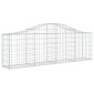 vidaXL Συρματοκιβώτια Τοξωτά 9 τεμ. 200x30x60/80 εκ. Γαλβαν. Ατσάλι