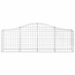 vidaXL Συρματοκιβώτια Τοξωτά 10 τεμ. 200x30x60/80 εκ. Γαλβαν. Ατσάλι