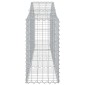 vidaXL Συρματοκιβώτια Τοξωτά 10 τεμ. 200x30x60/80 εκ. Γαλβαν. Ατσάλι
