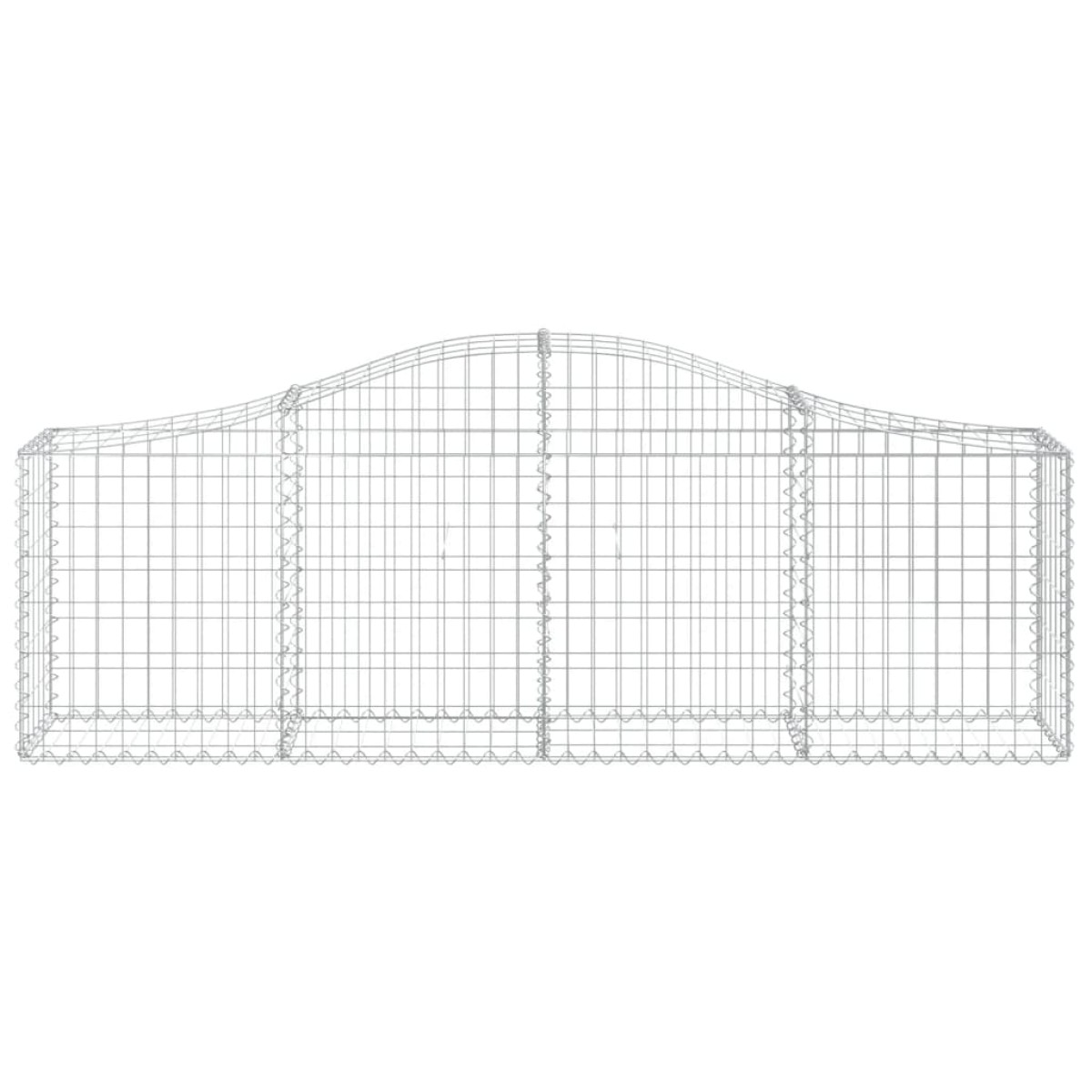 vidaXL Συρματοκιβώτια Τοξωτά 13 τεμ. 200x30x60/80 εκ. Γαλβαν. Ατσάλι